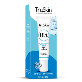 TruSkin Eye Cream with green tea actives supports antioxidant-rich care around the eye.
