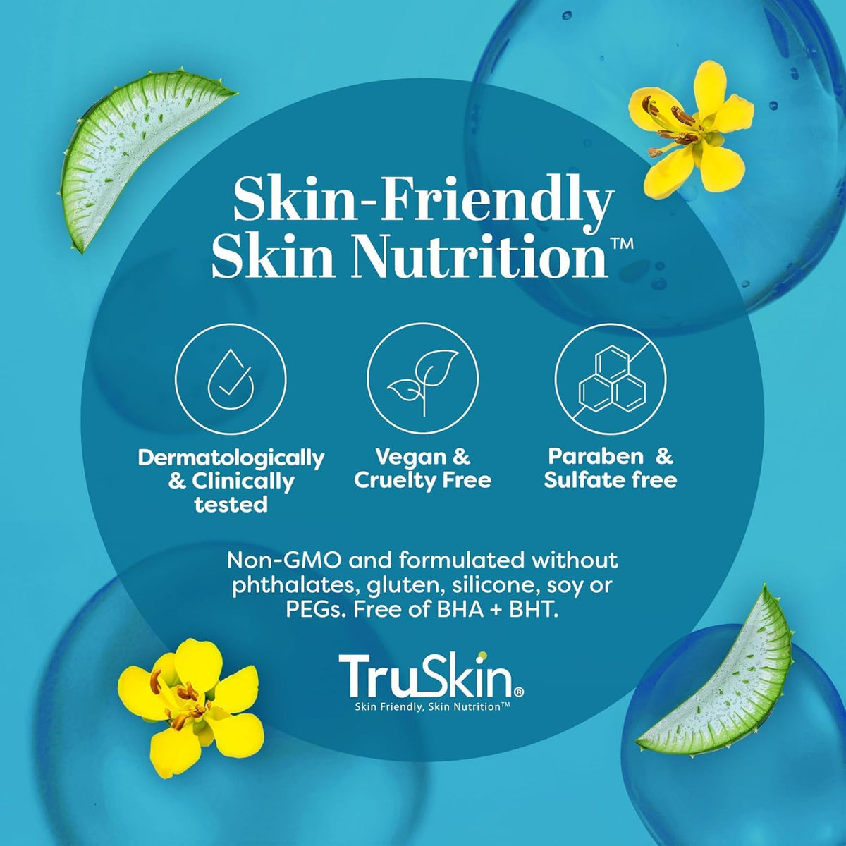 TruSkin Eye Cream texture helps soothe puffiness and refresh the eye area.