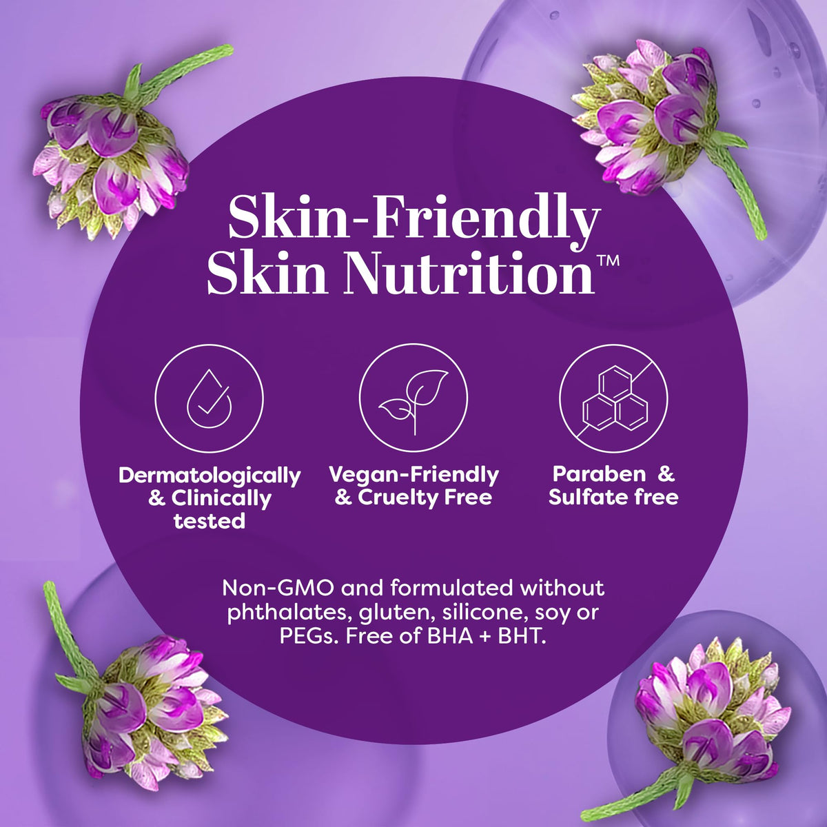 TruSkin Longevity Serum close-up shows silky texture for rapid absorption.