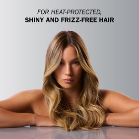 TRUSS Blond Revolution frizz control mist smooths hair against humidity.