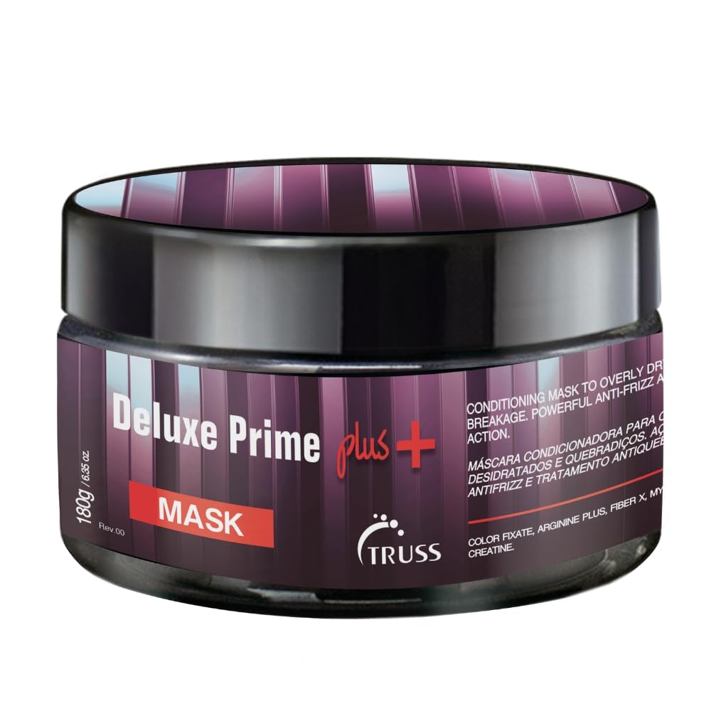 TRUSS Deluxe Prime Mask bottle pour demonstrates deep conditioning in action