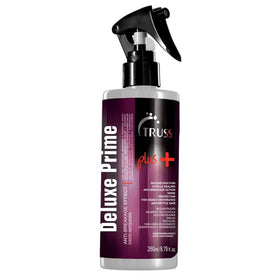 TRUSS Deluxe Prime Plus bottle shows the hair repair formula for damaged hair and cuticle sealing.