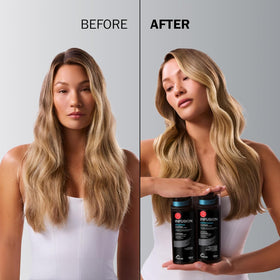 TRUSS Infusion scalp massage demonstrates gentle cleansing action.