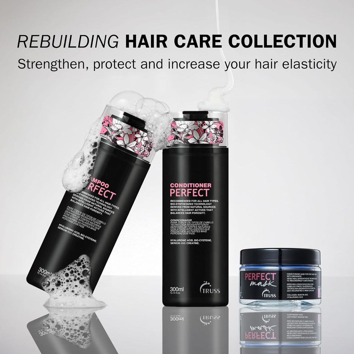 TRUSS Perfect Hair Mask use on wet hair delivers deep hydration