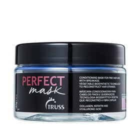 TRUSS Perfect Hair Mask jar close-up showing rich conditioning for brittle hair