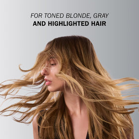 TRUSS Purple Shampoo color-neutralizing action cools brass for brighter blonde