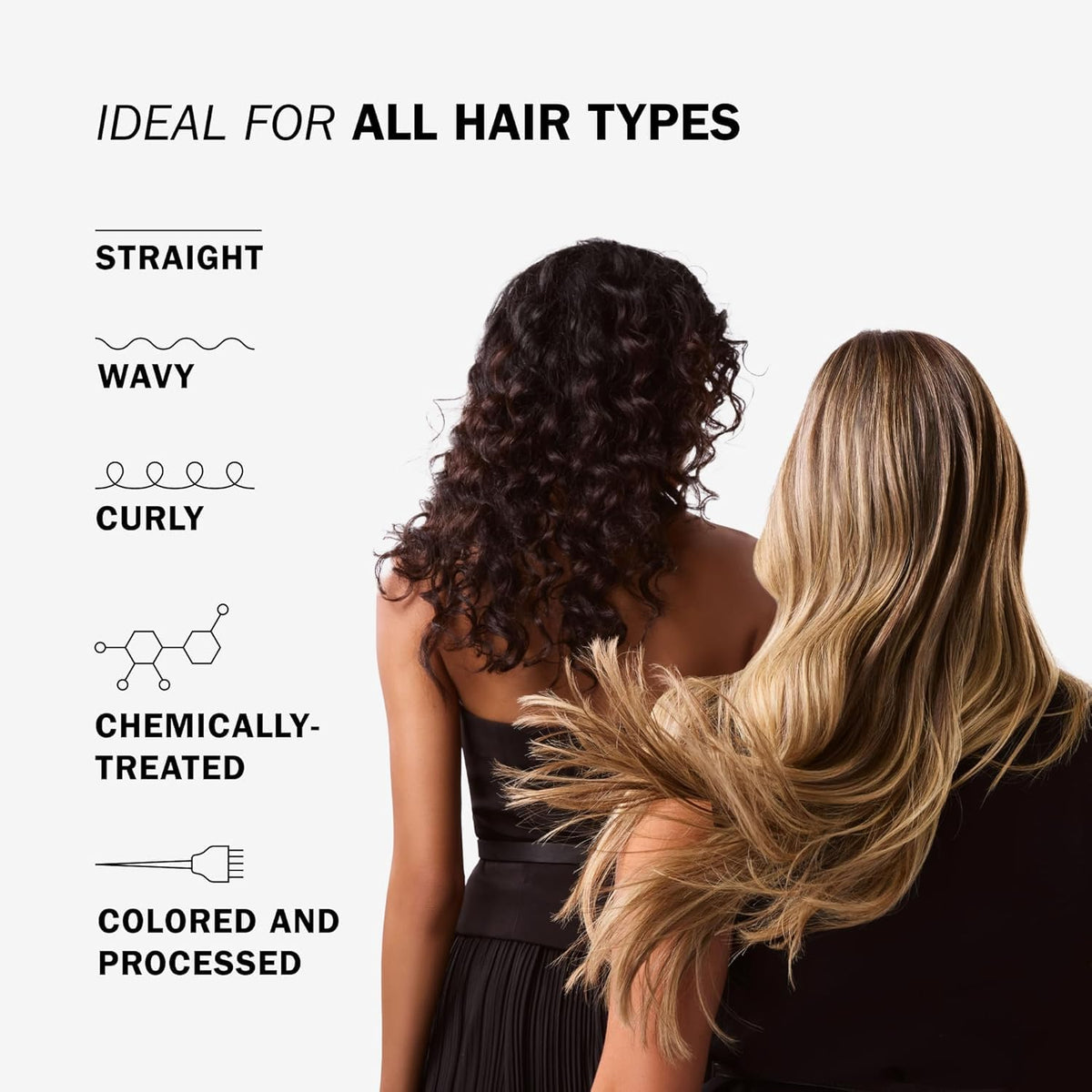 TRUSS Purple Shampoo after-use shine and softness on straight hair