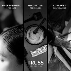 TRUSS Purple Shampoo ingredients label highlights violet-toning formula for blondes