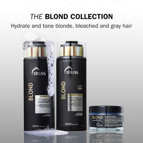 TRUSS Purple Shampoo packaging back shows ingredients and simple usage tips