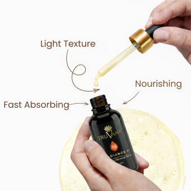 Truvana Alpha Arbutin spot fade graphic suggests gradual dark spot reduction