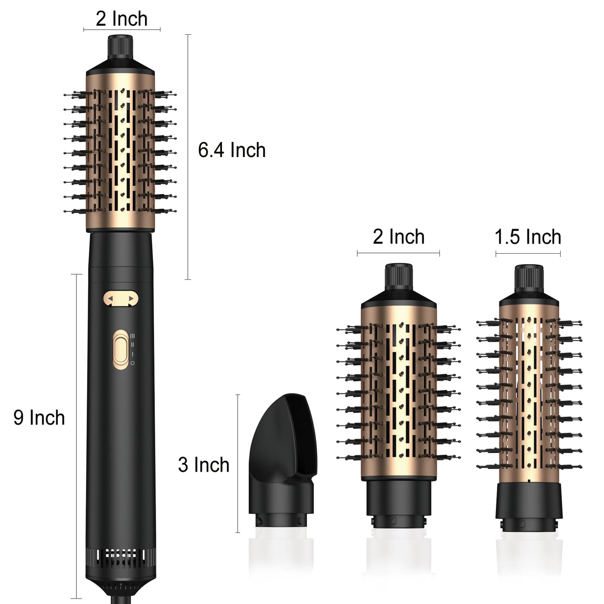 Trylater 1000W motor for quick drying and curling