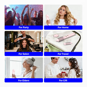 Trylater three heat settings and two speeds adapt to hair type