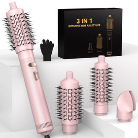 Trylater 4-in-1 rotating brush with 2-inch attachment for versatile styling