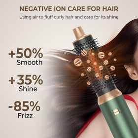 Trylater 5-in-1 blow dryer brush head 1.5-inch for smooth curls.