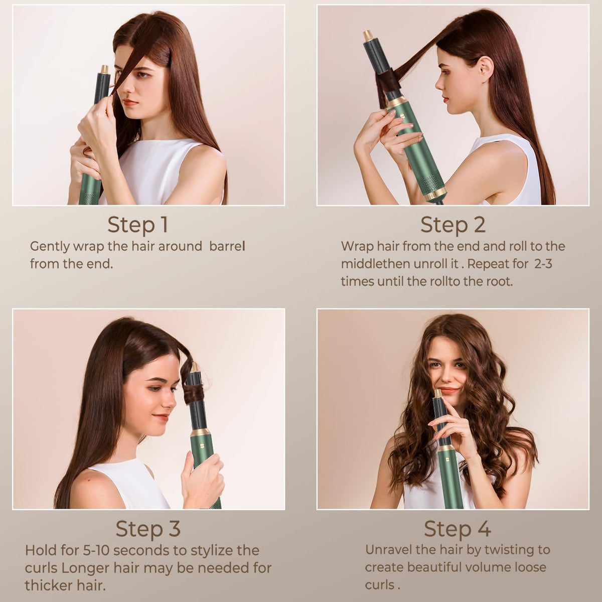 Trylater 5-in-1 blow dryer brush travel mode for on-the-go styling.