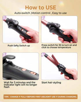 TryLater anti-scald tip keeps fingers safe during use.