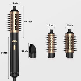 TryLater ceramic-coated barrels distribute heat evenly for less damage.