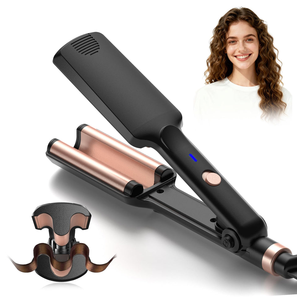 Trylater crimper compact heat for quick, even styling on the go