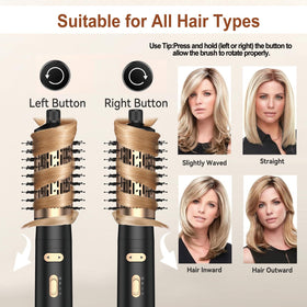 Trylater 1.5-inch curling brush for voluminous waves