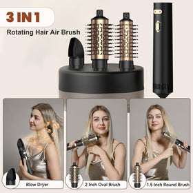 Trylater detachable 2-inch brush for natural curls and sleek straight styles
