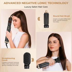 Trylater negative ion technology reduces frizz during styling