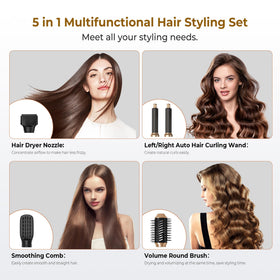 Trylater negative ionic hair styler minimizes frizz for smoother, shinier results.