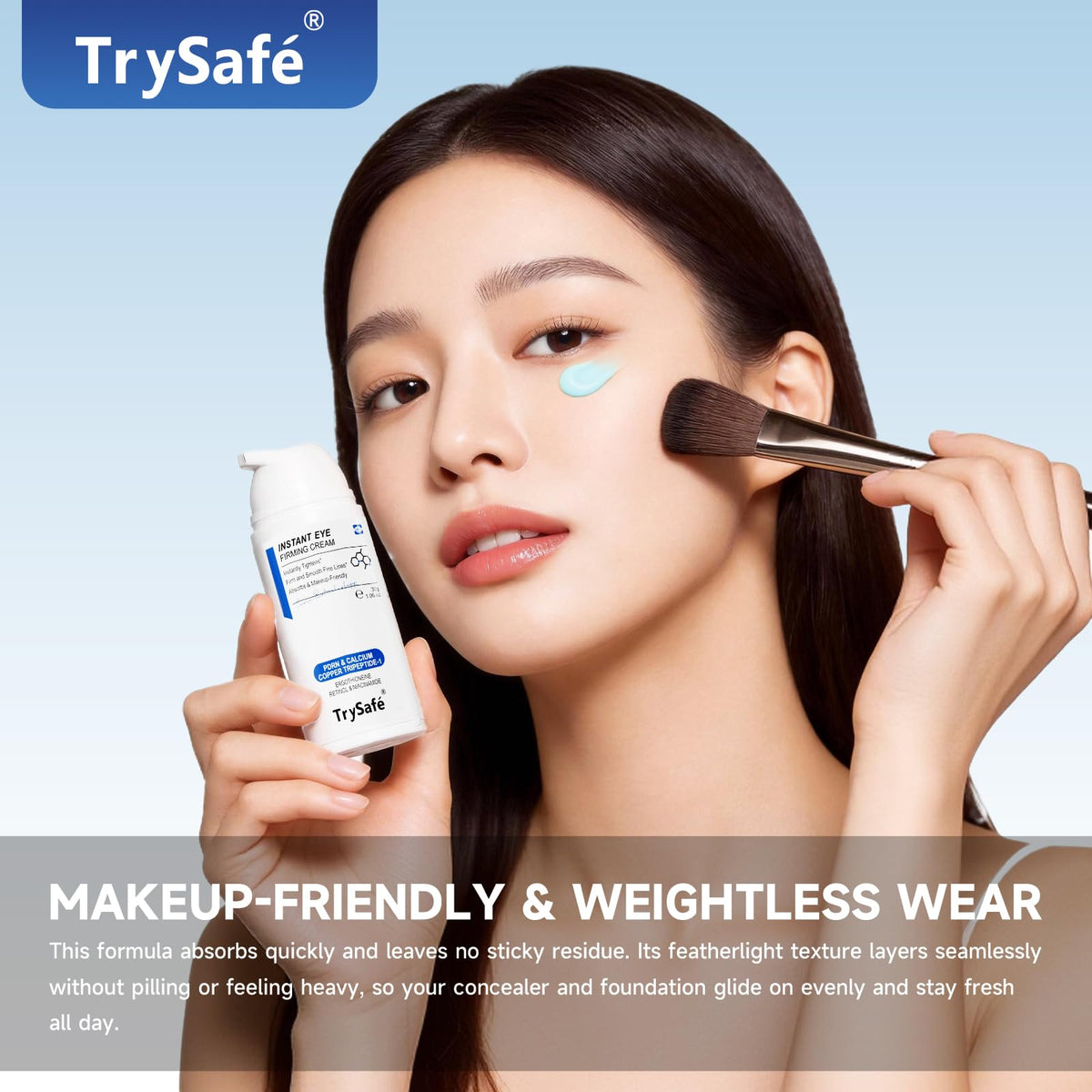 TrySafe hyaluronic and collagen boost close-up signals hydration and firming potential