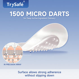 TrySafe PDRN-Calcium Eye Patch worn overnight for continuous nourishment.