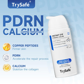 TrySafe copper peptide texture close-up hints at light, fast-absorbing care