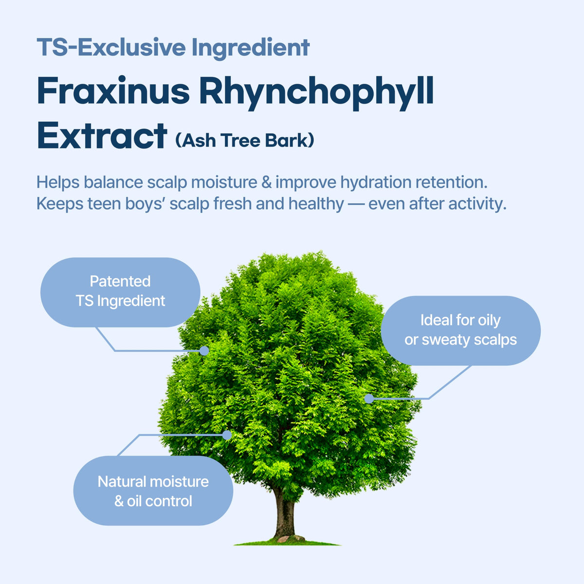 TS GD Shampoo after-sport use image conveys fresh, lighter roots.