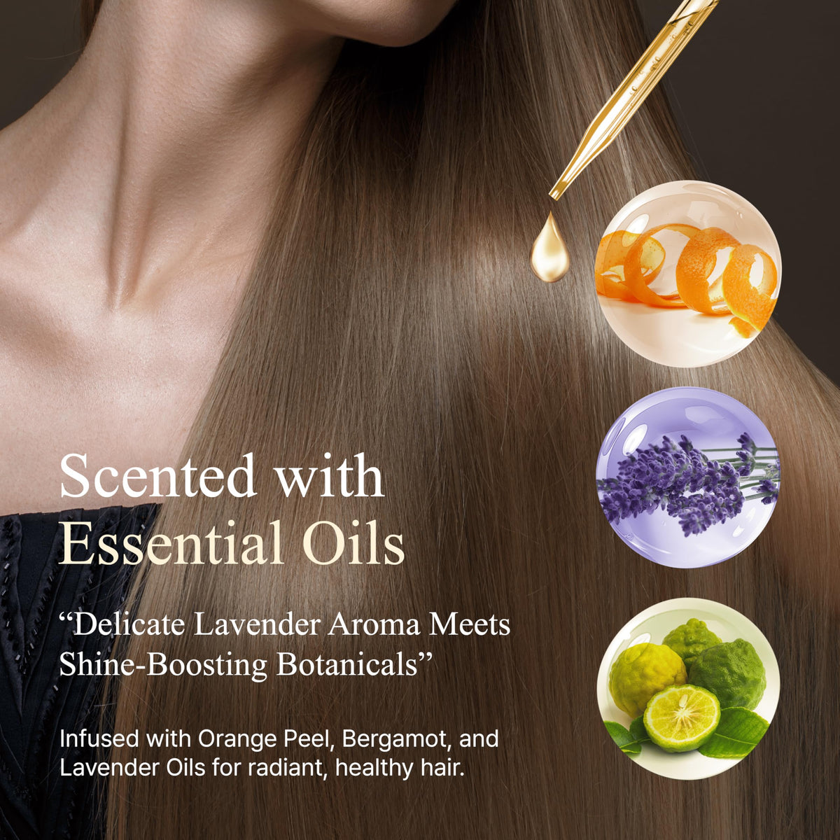 Hands massaging TS New Premium Shampoo into scalp for easy routine