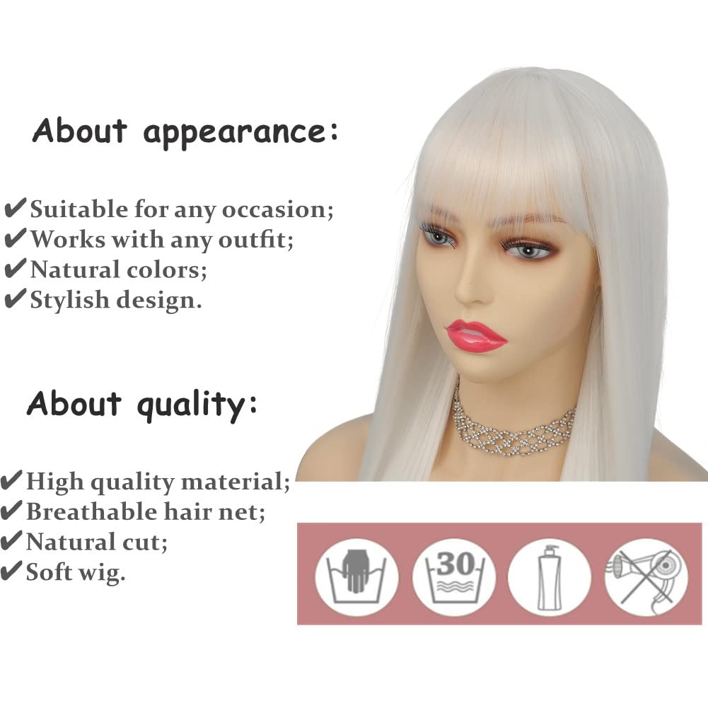 Tseses packaging shows wig and cap included