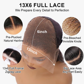 Tsiyu deep-wave human hair wig with baby hairs for versatile looks.