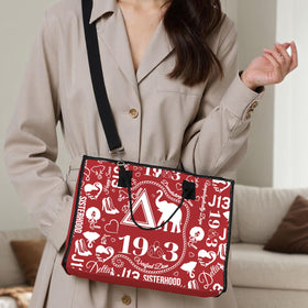 TSOTMO Sisterhood tote interior pocket and zipper detail for organization.