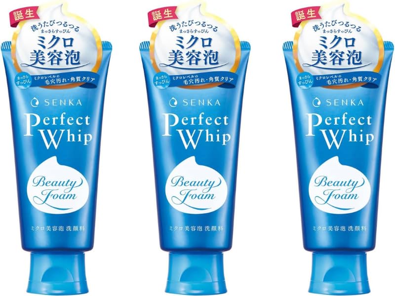 TSTADVANCE Senka Perfect Whip foam bottle for daily refreshing cleanse.