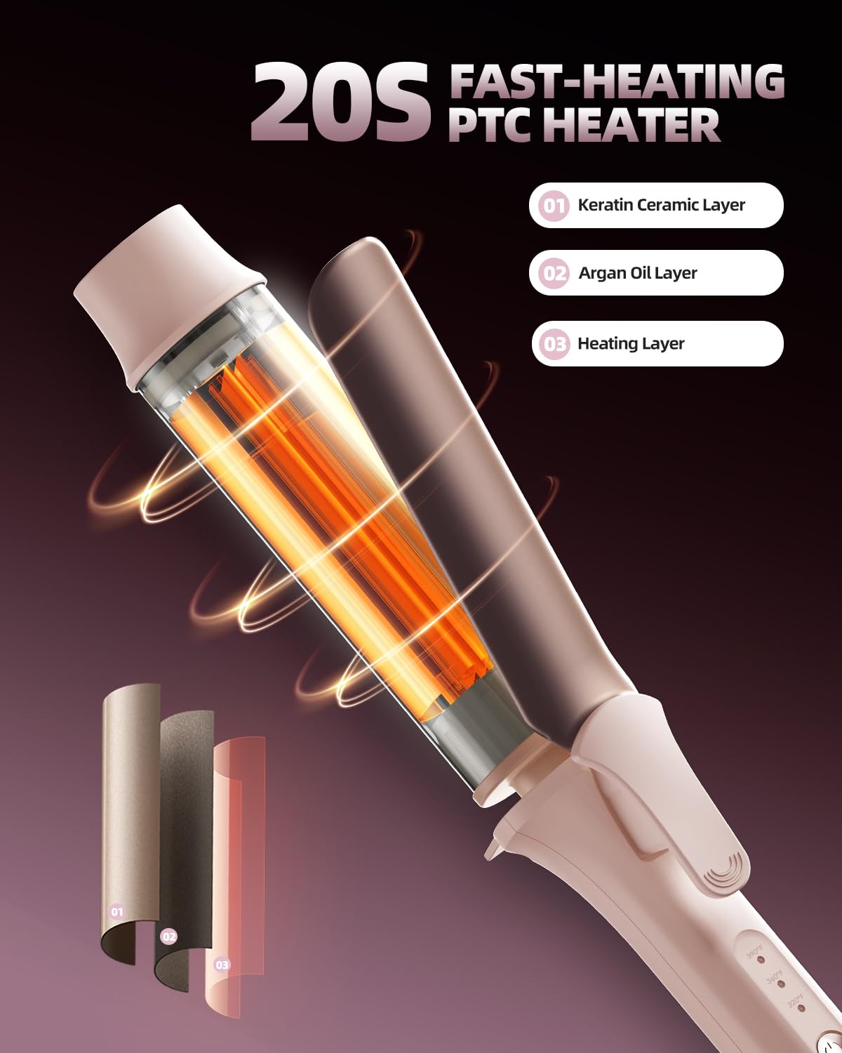 TSUYAGLA dual voltage label indicates travel-ready performance for various voltages.
