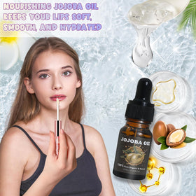 TSVATE jojoba oil bottle nourishes lips during gloss making