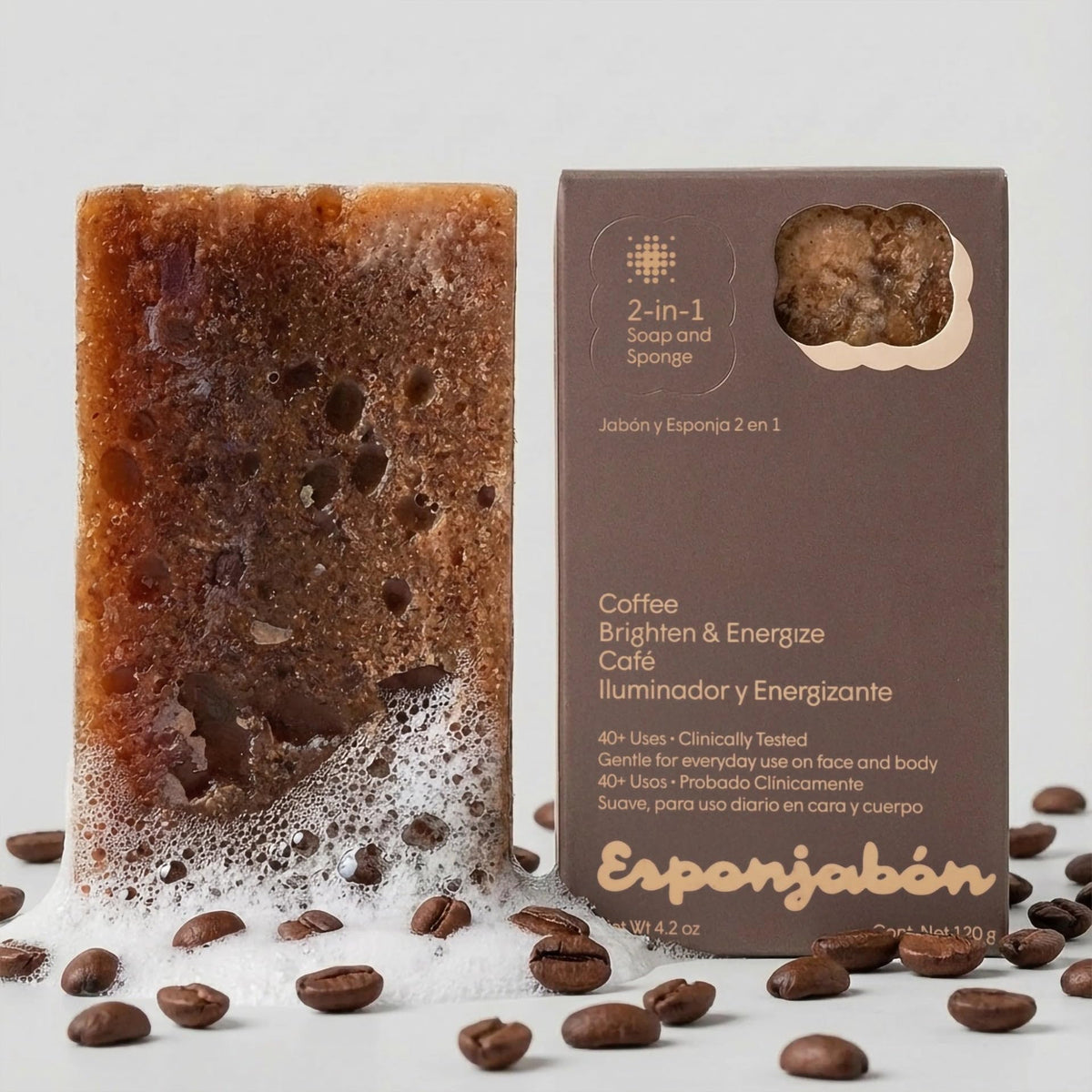 T.TAIO Esponjabon Charcoal sponge deeply cleanses pores