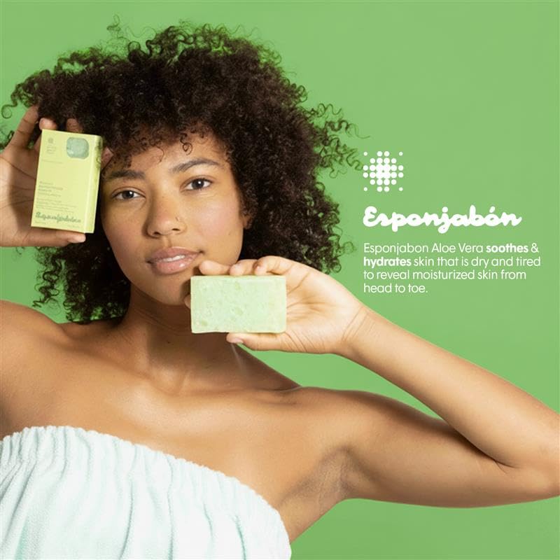 T.TAIO Esponjabon Cucumber-Melon sponge cools and refreshes skin