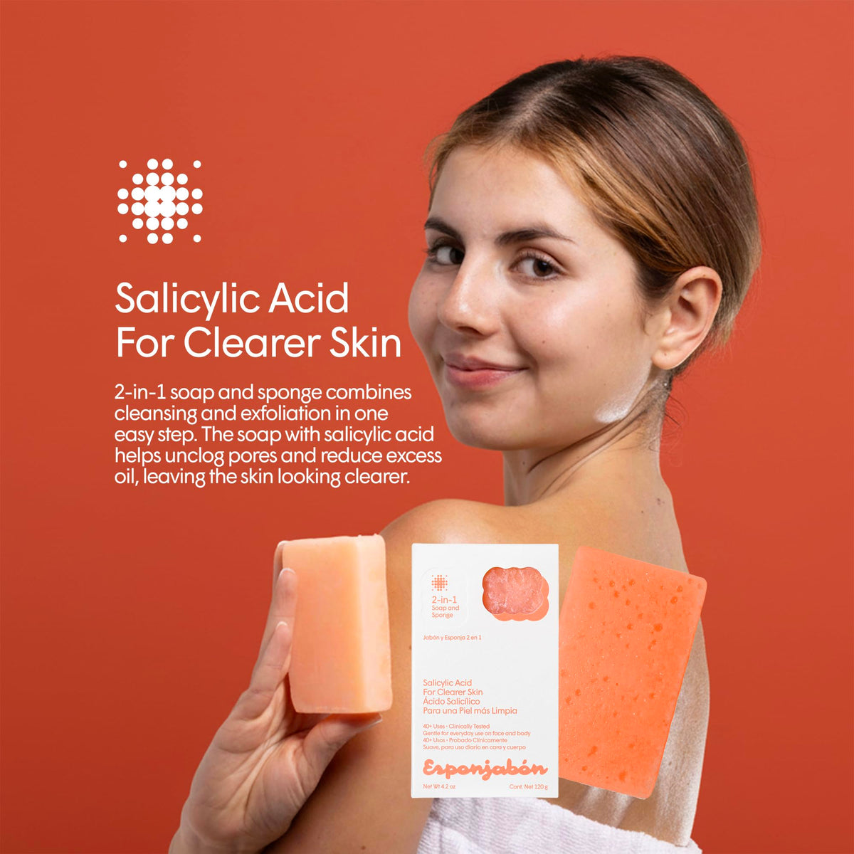 T.TAIO Esponjabon Pore-Cleansing sponge minimizes pores for smooth skin
