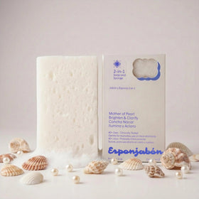 Close-up of exfoliating sponge for all skin types