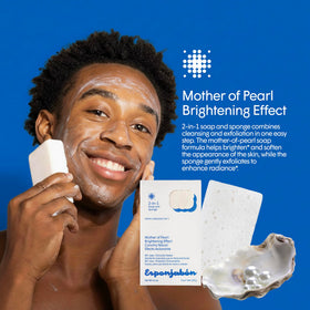 Face cleansing with T.Taio sponge gentle cleansing and massage