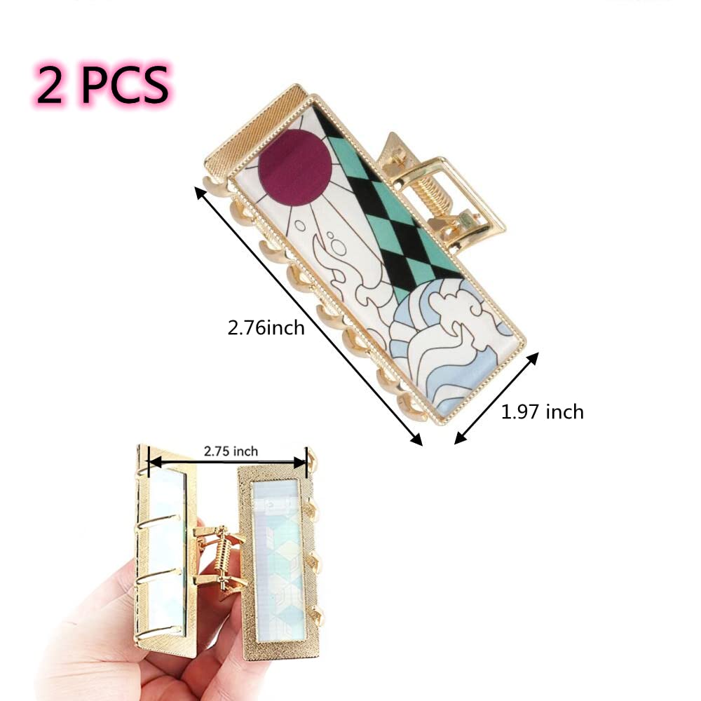 Ttdesefu golden hair claw clip with durable metal and smooth edges.