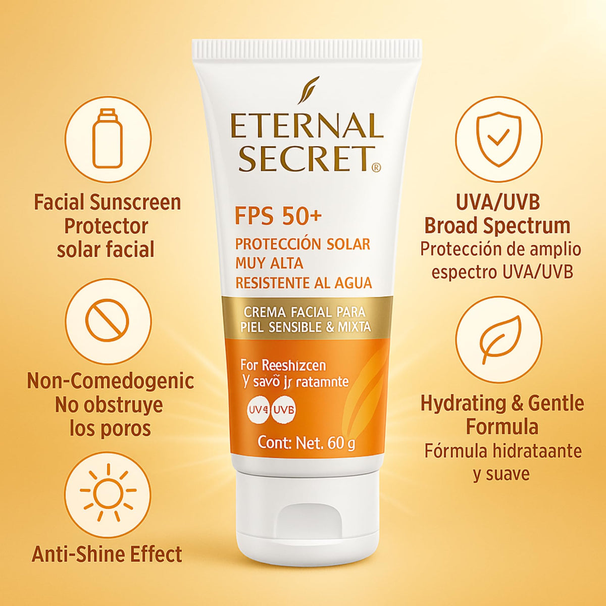 Tu Salud Plus Eternal Secret non-sticky texture enables comfortable daily wear.
