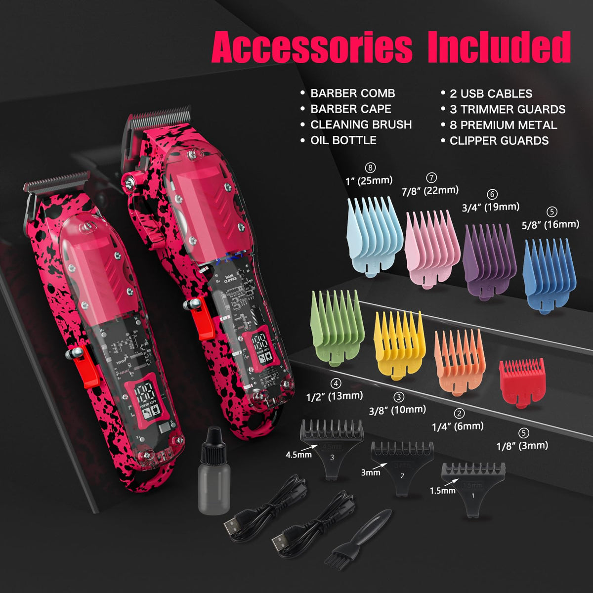 Tuanchuanrp 2000mAh battery supports long cordless sessions.