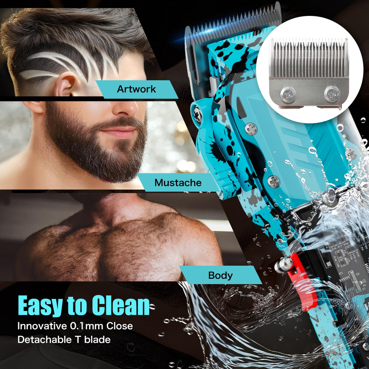 Cordless operation of Tuanchuanrp clipper for unrestricted grooming sessions
