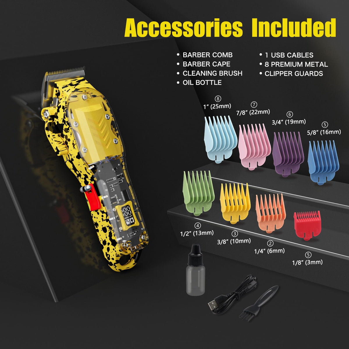 Tuanchuanrp yellow housing clippers with comfortable grip