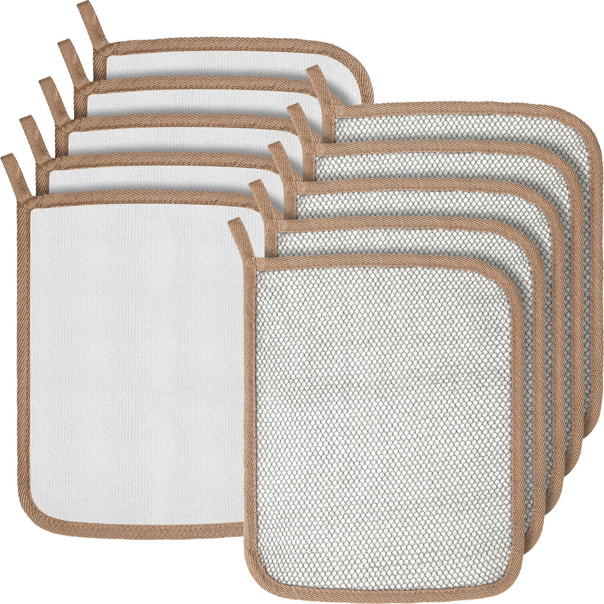 Tudomro double-sided exfoliating washcloth 26x22cm gray for full-body cleansing.