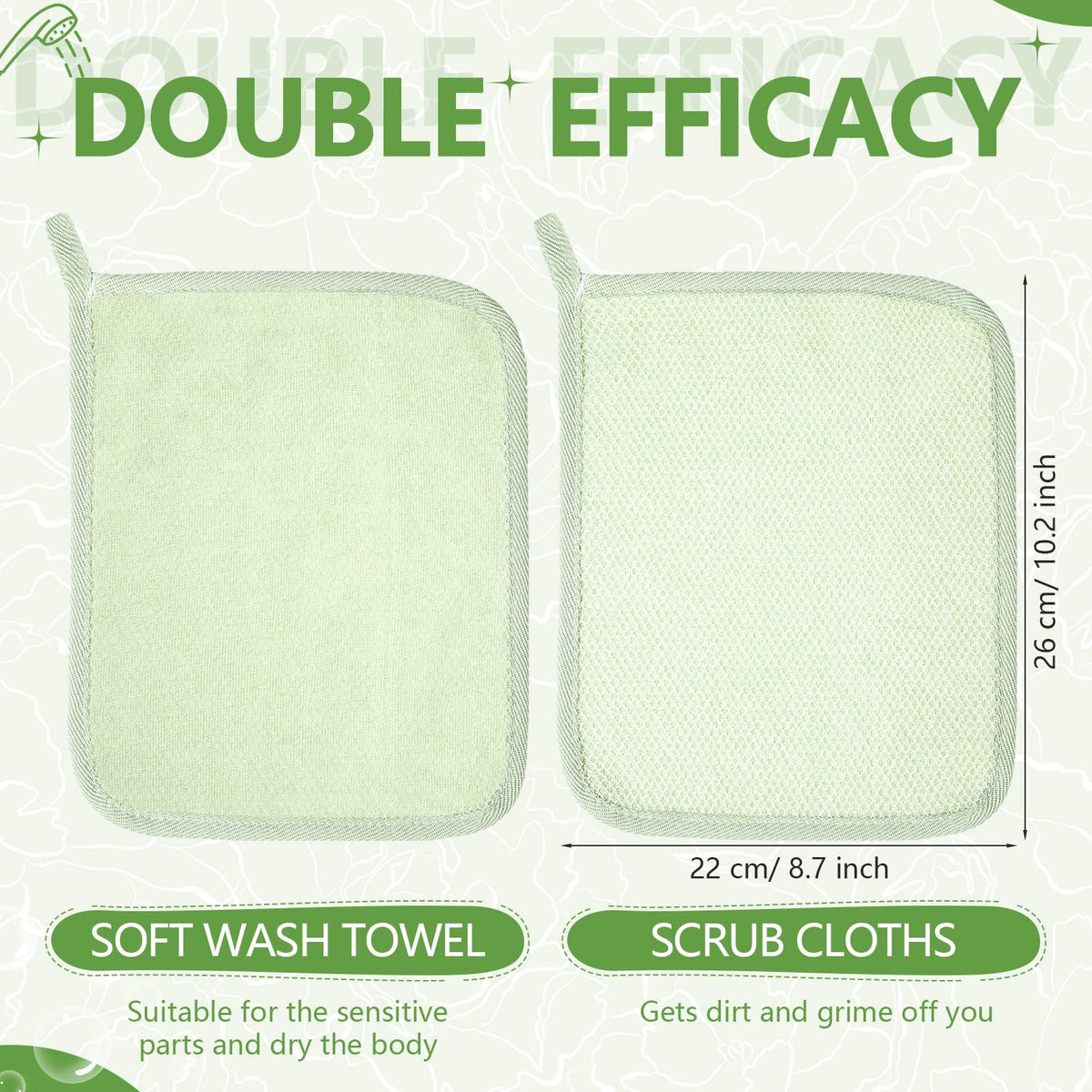 Tudomro exfoliating washcloth 10pc package ready for daily use.