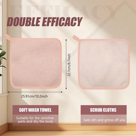 Tudomro exfoliating washcloth scrub side for deep cleansing and grime removal.